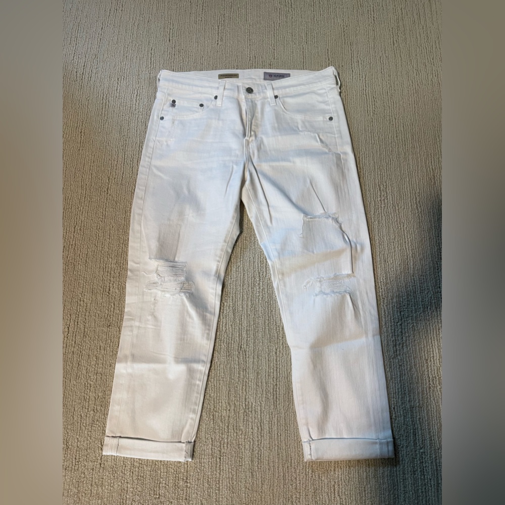 AG  AG-ED DENIM white jeans | size 30R